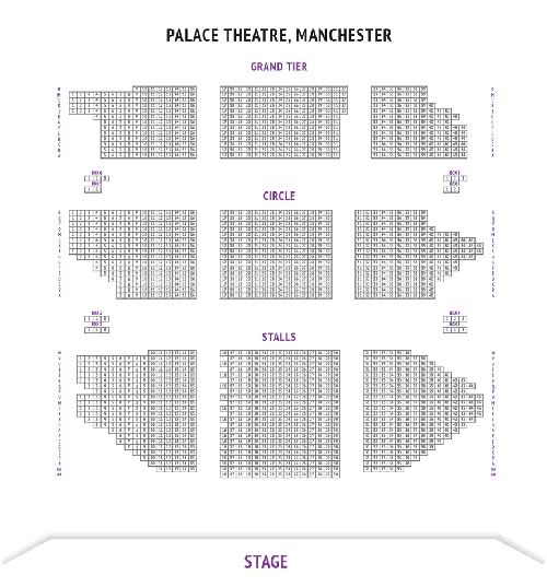 Palace Theatre Manchester Seating Plan